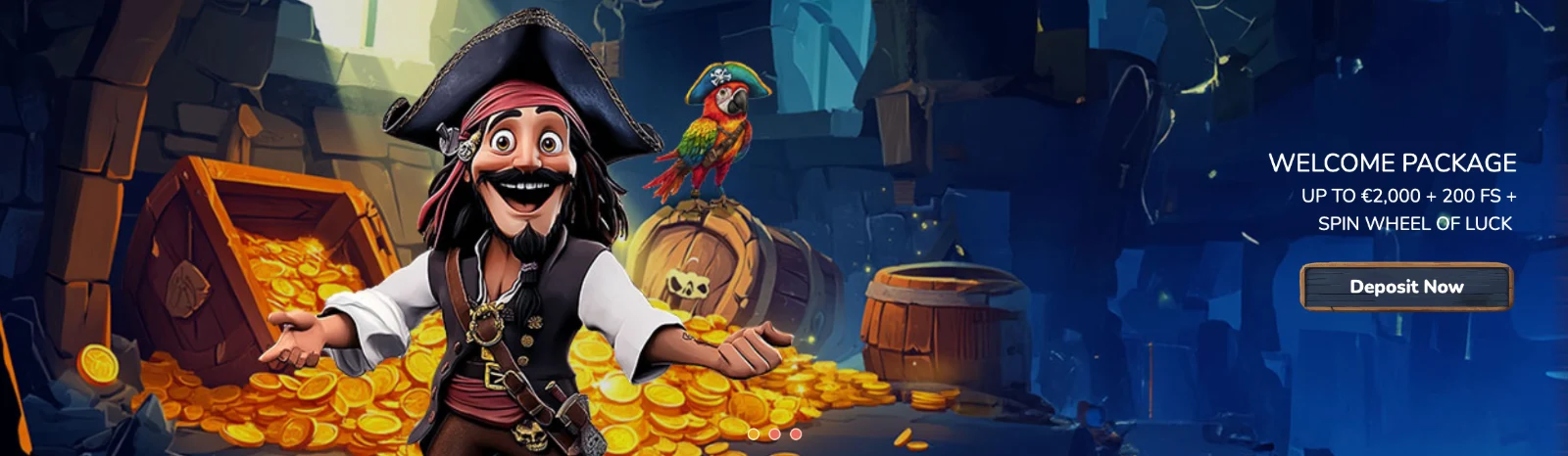 Piratespin Casino promotional banner — €2,000