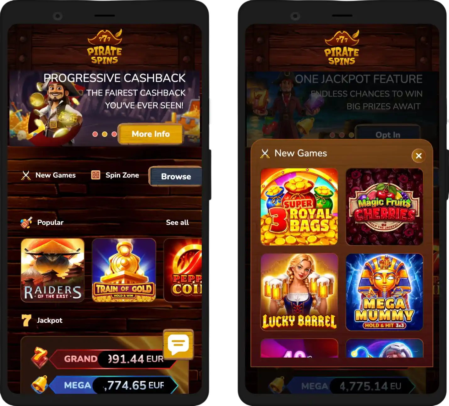 Mobile version at piratespin